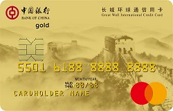 ภาพบัตร Bank of China Great Wall Gold