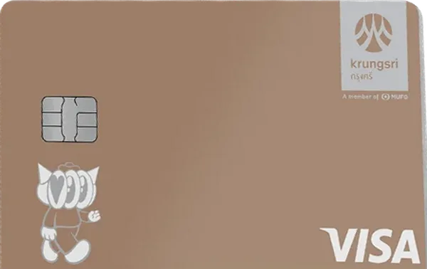 ภาพบัตร Krungsri Visa Platinum