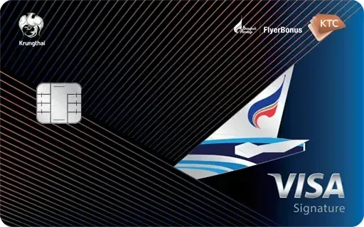ภาพบัตร KTC Bangkok Airways Visa Signature